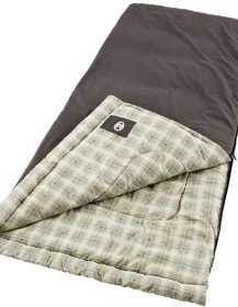 Heritage Big & Tall Cold-Weather Sleeping Bag - 10F Camping for Adults, Comfortable & Warm Flannel for Outdoor Use, Fits Adults up to 6ft 7in Tall