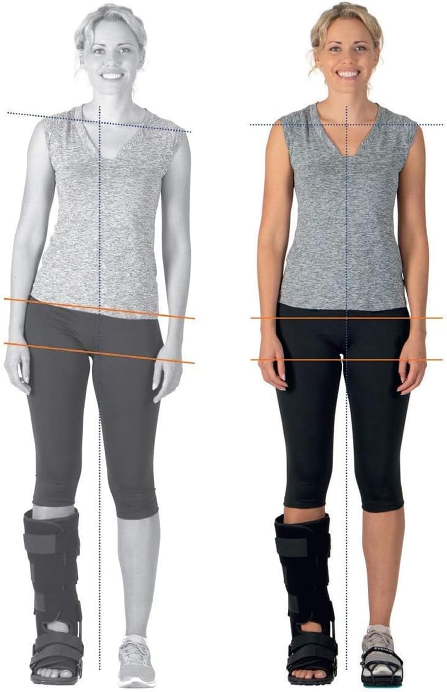 EVENup The Authentic Shoe Balancer Size Medium for use with Walking Boot or leg length discrepancy. Improves your gait using a variety of height adjustments. - Image 7