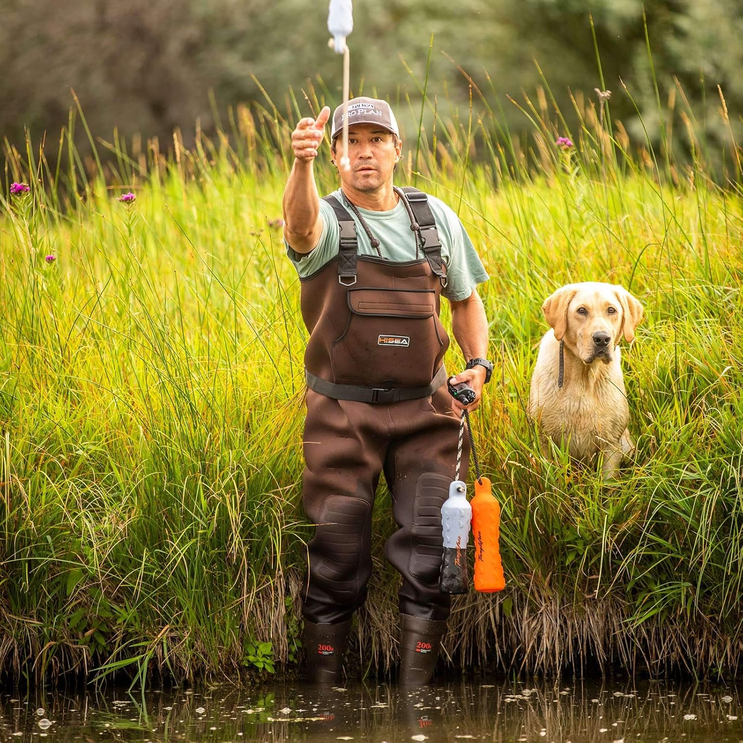 HISEA Neoprene Fishing Chest Waders for Men with Boots Cleated Bootfoot Waterproof Mens Womens Wader Fishing & Hunting Wader - Image 4