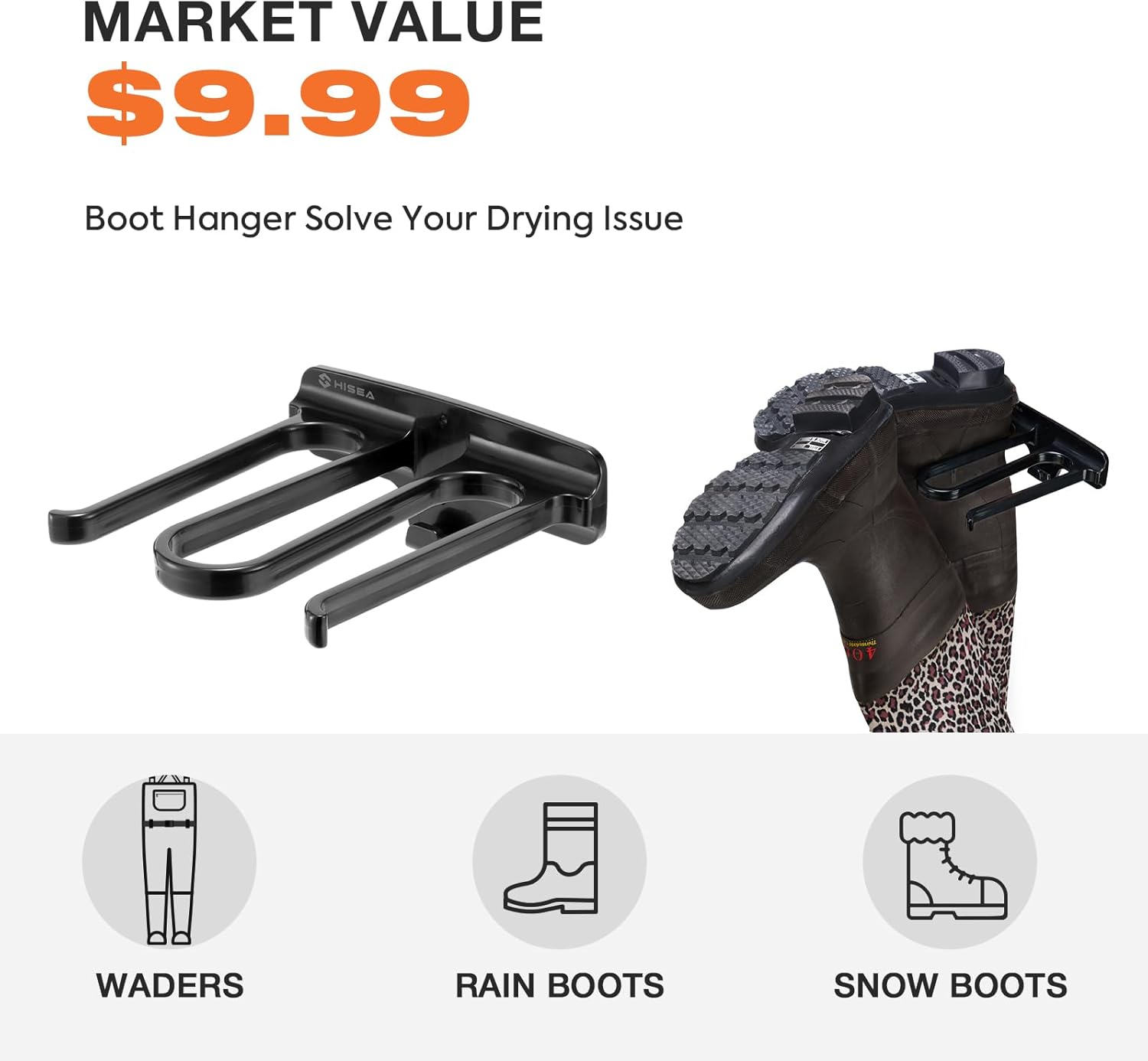 HISEA Neoprene Fishing Chest Waders for Men with Boots Cleated Bootfoot Waterproof Mens Womens Wader Fishing & Hunting Wader - Image 6